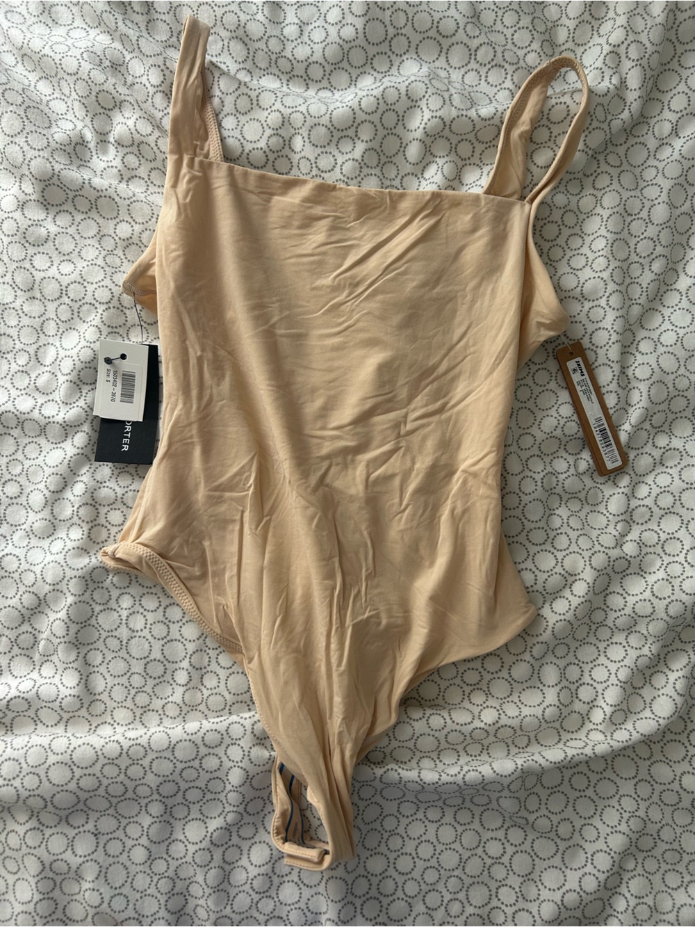 SKIMS Scoop-Neck Nude Camisole Bodysuit